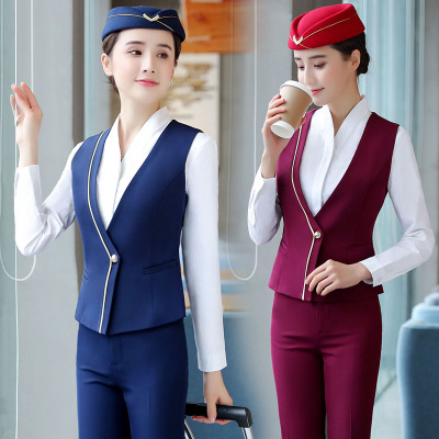 Stewardess uniform professional suit skirt airline