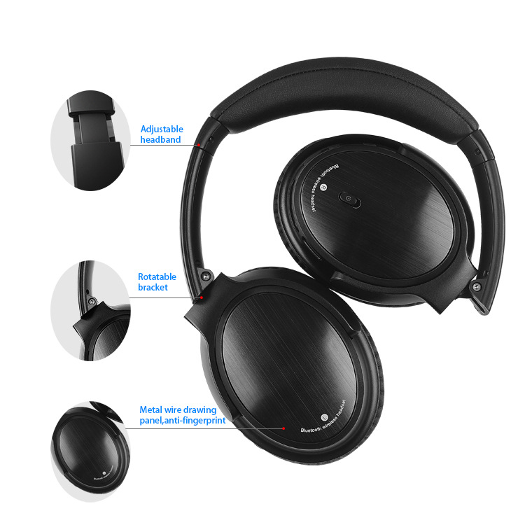 Active noise reduction Bluetooth headset 5.0, holi